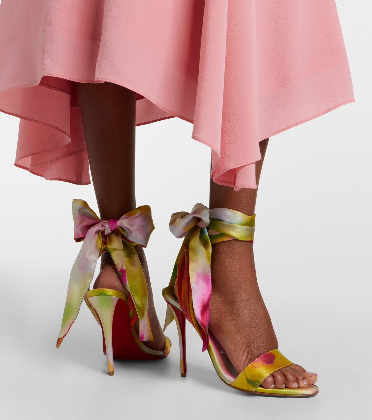 Christian Louboutin Miss Z Sandal Du Désert satin sandals