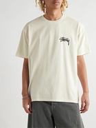 Stussy - Read Em 'N' Weep Printed Cotton-Jersey T-Shirt - Neutrals