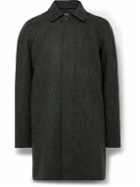 A.P.C. - Pete Herringbone Virgin Wool Coat - Black