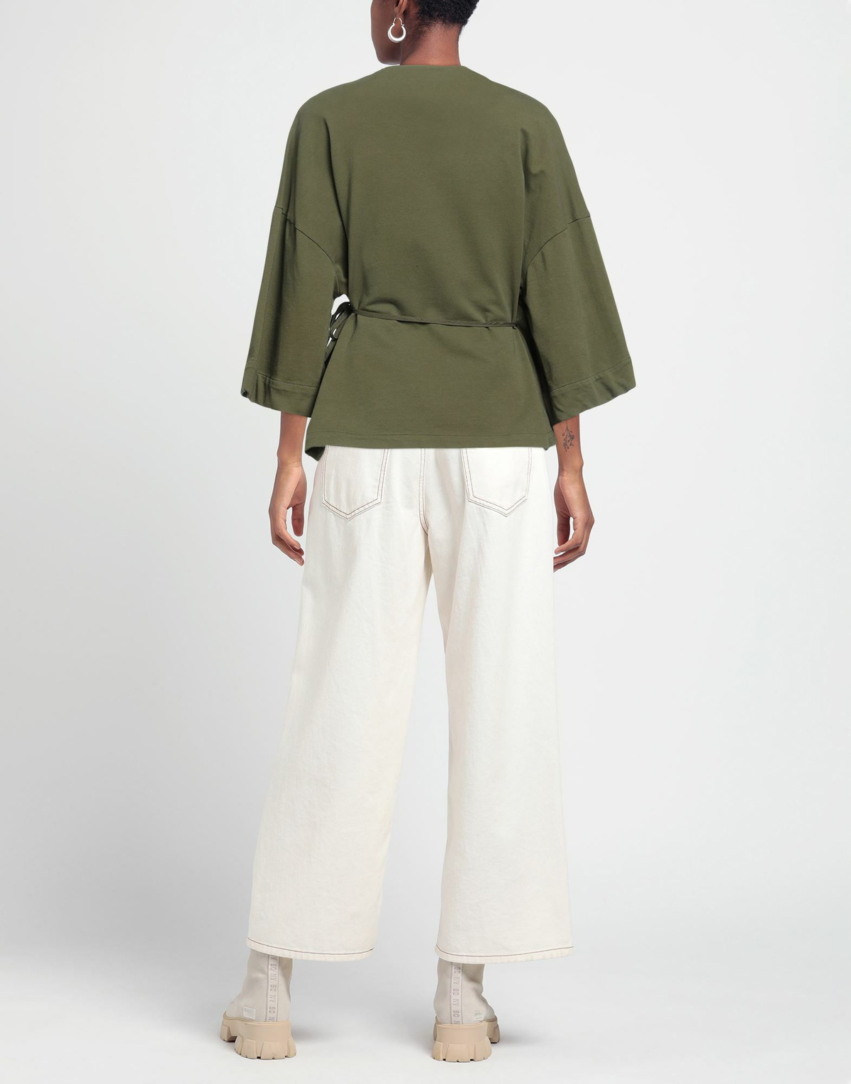 Alessia Santi Womens Sweatshirt Military in Green