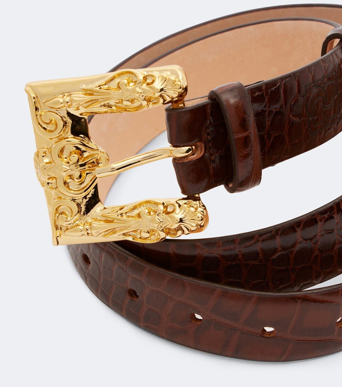 Magda Butrym Croc-effect leather belt