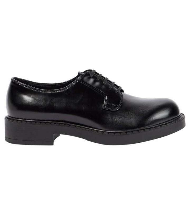 Photo: Prada Brushed leather Derby shoes