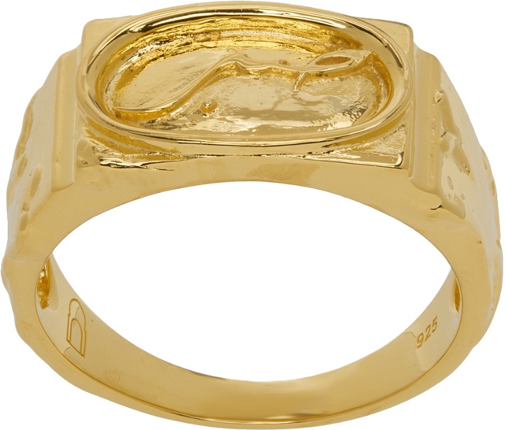 Photo: Dear Letterman Gold Adl Ring