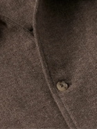 De Bonne Facture - Yak-Flannel Shirt Jacket - Brown