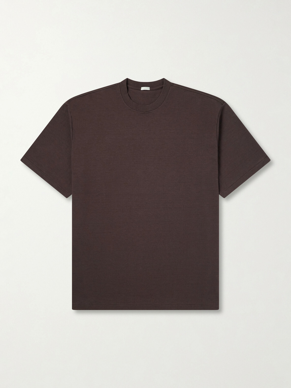 A.PRESSE - Heavy Weight Cotton-Jersey T-Shirt - Brown
