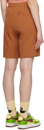 Brain Dead Orange Printed Shorts