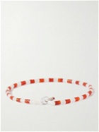 Miansai - Kai Silver Carnelian Beaded Bracelet - Red