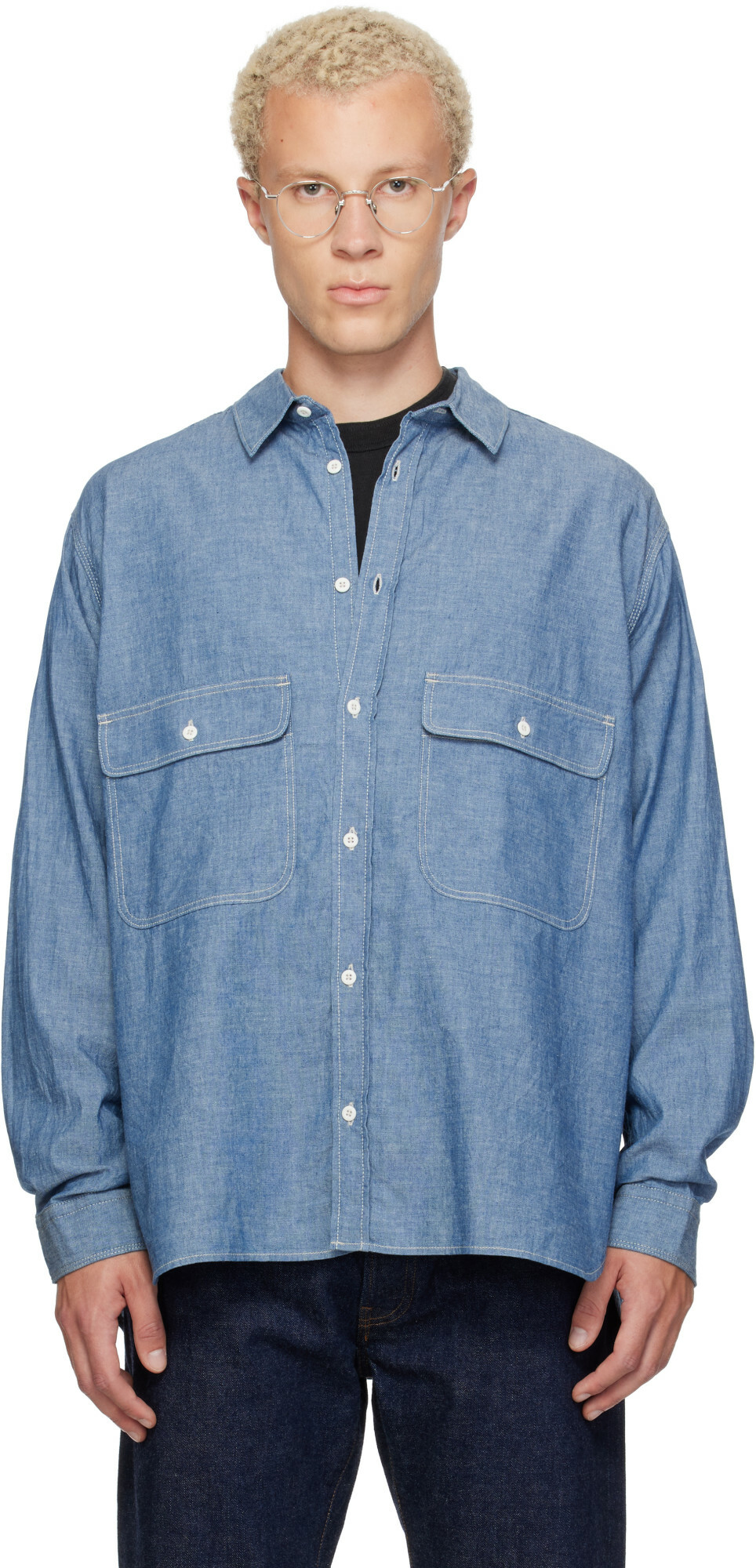 Ordinary Fits Blue Basic Work Shirt