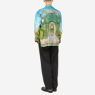 Casablanca Men's Love in Bloom Silk Shirt in Multi