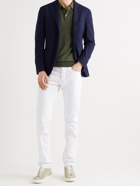 INCOTEX - Slim-Fit Cotton-Blend Trousers - White