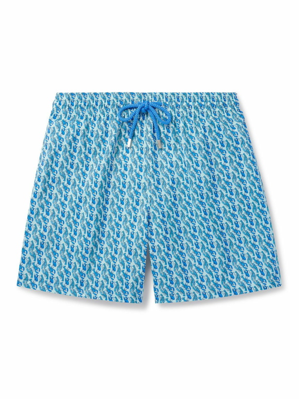 Photo: Vilebrequin - Mahina Straight-Leg Mid-Length Printed Recycled Swim Shorts - Blue