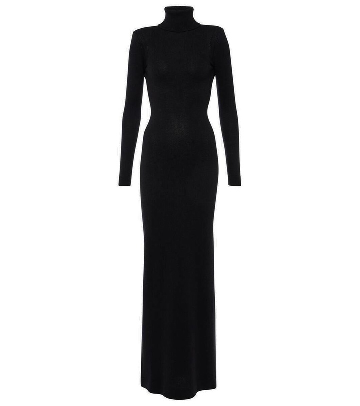 Photo: Tom Ford Cashmere turtleneck maxi dress