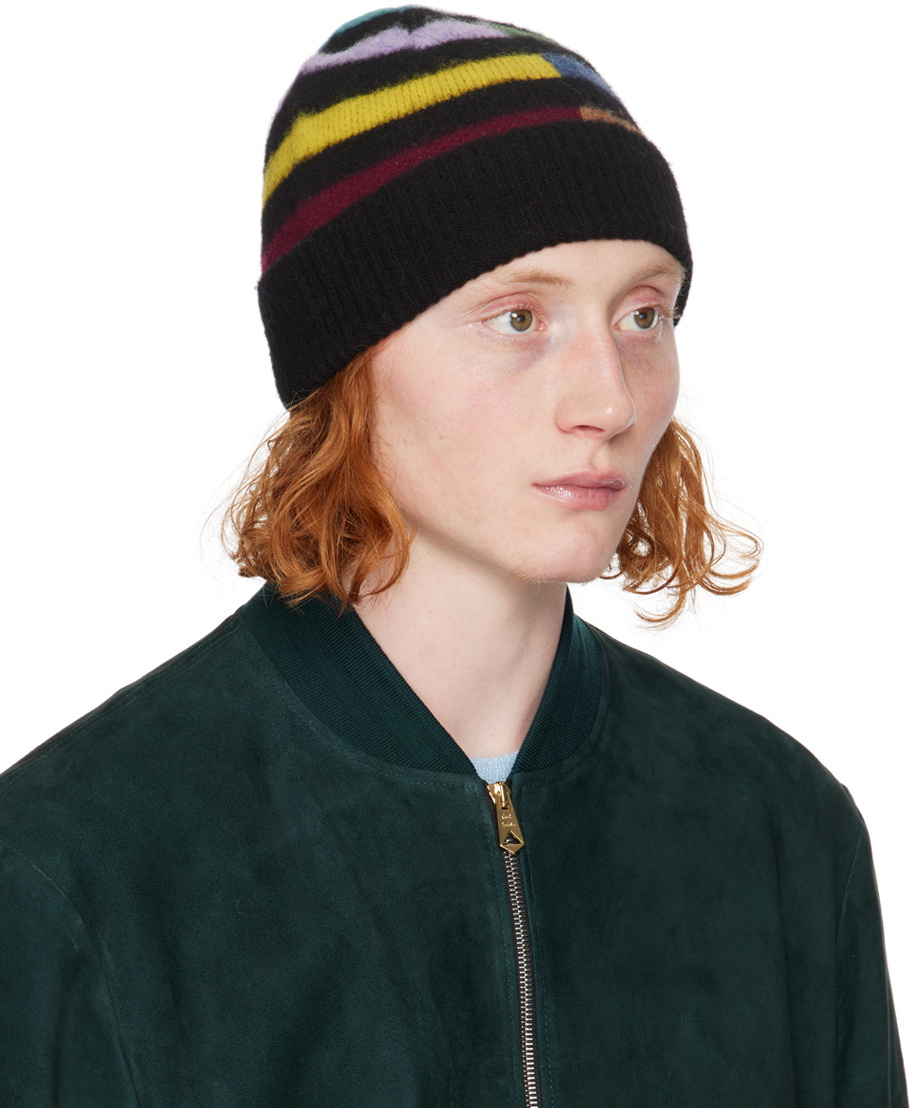 Paul Smith Black Glassette Beanie