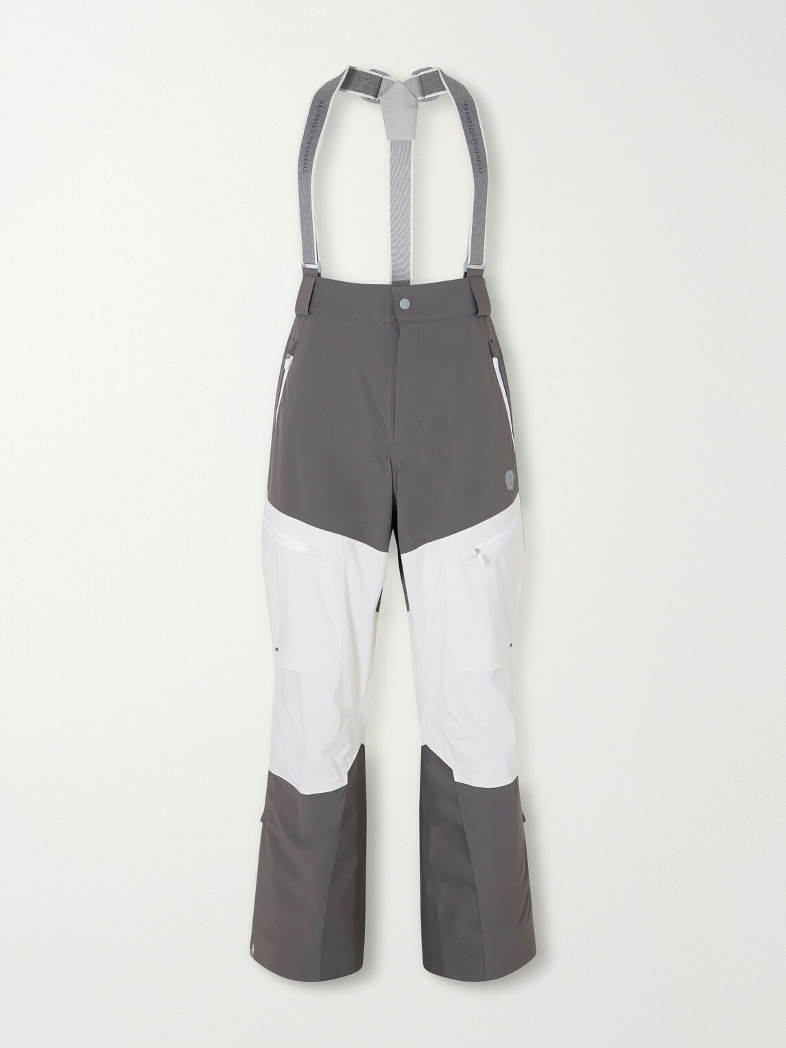 Brunello Cucinelli - Straight-Leg Panelled Shell Ski Pants - Gray