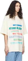 We11done Off-White Cotton T-Shirt