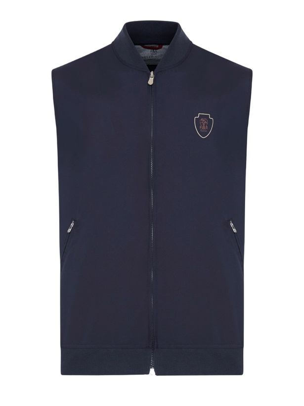 Photo: Brunello Cucinelli Blue Vest