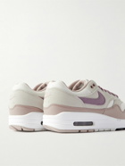 Nike - Air Max 1 SC Faux Suede, Mesh and Faux Leather Sneakers - Gray