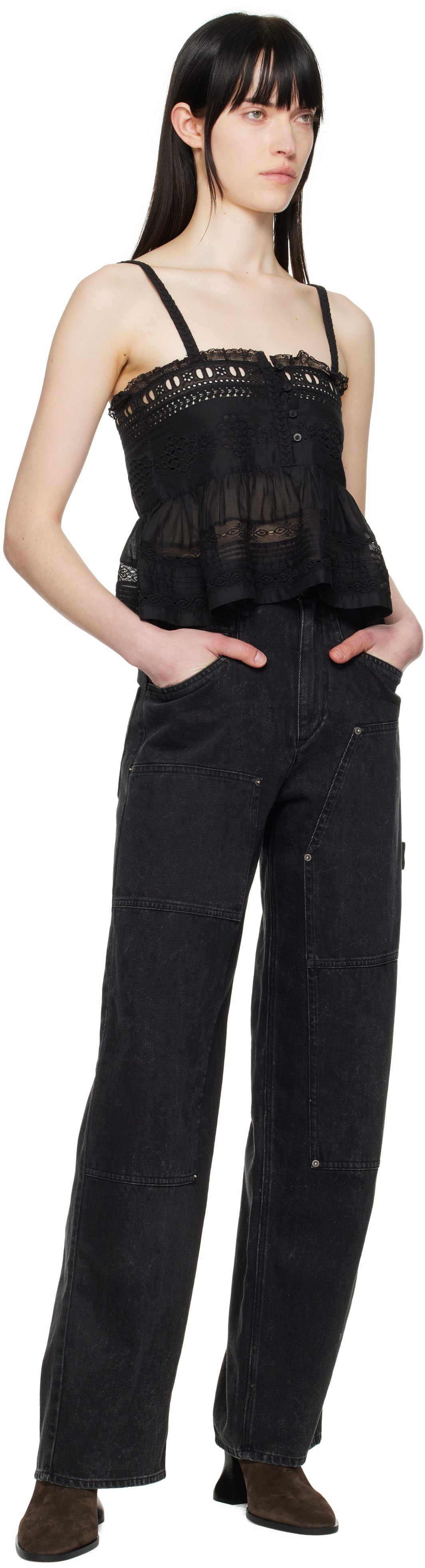 Isabel Marant Etoile Black Denys Tank Top