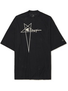 Rick Owens - Champion Tommy Logo-Embroidered Recycled Stretch-Mesh T-Shirt - Black