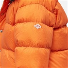 Danton Men's Nylon Hooded Down Jacket in Orange