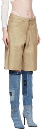 Guess Jeans U.S.A. Beige Cracked Shorts