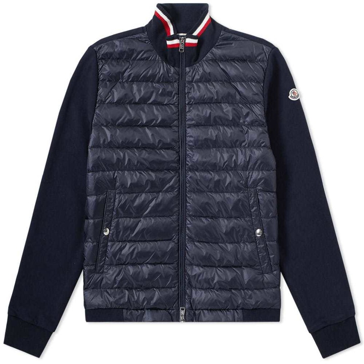 Photo: Moncler Padded Front Jersey Zip Track Top Blue