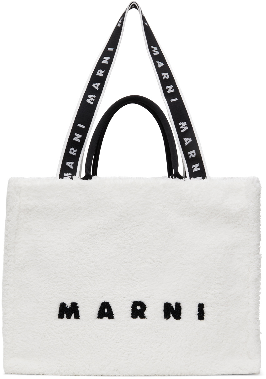 半額SALE★ Marni White Marni Tote West East バッグ