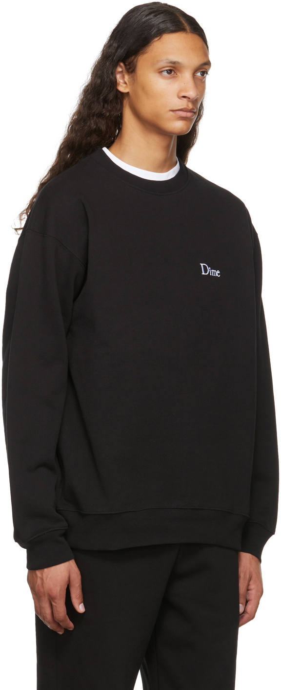 Dime Black Classic Logo Sweatshirt Dime