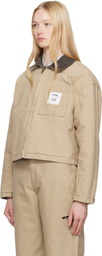 HommeGirls Beige OTW by Vans Edition Workwear Reversible Jacket