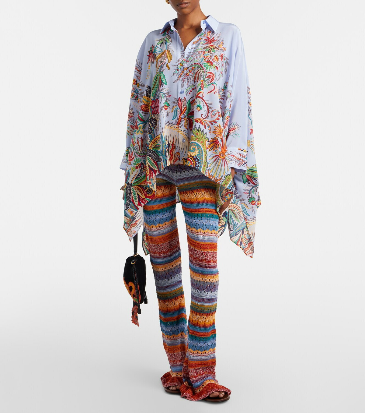 Etro Floral silk blouse