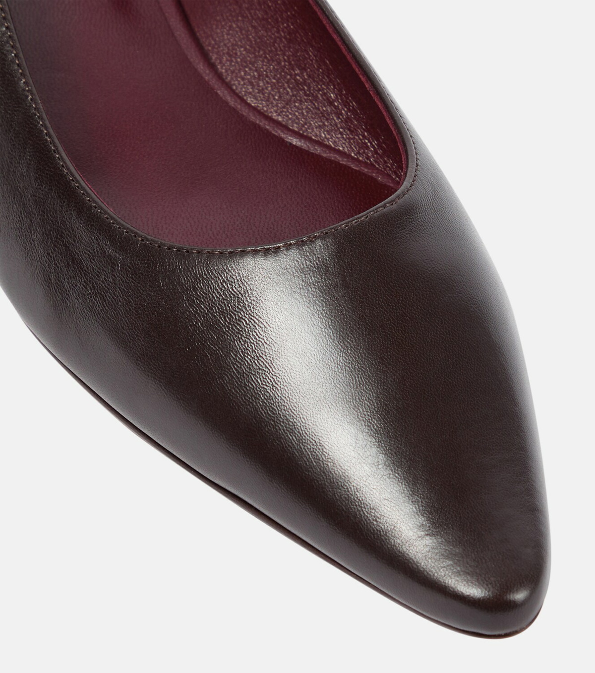 The Row Leather ballet flats