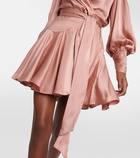 Zimmermann Silk satin wrap dress