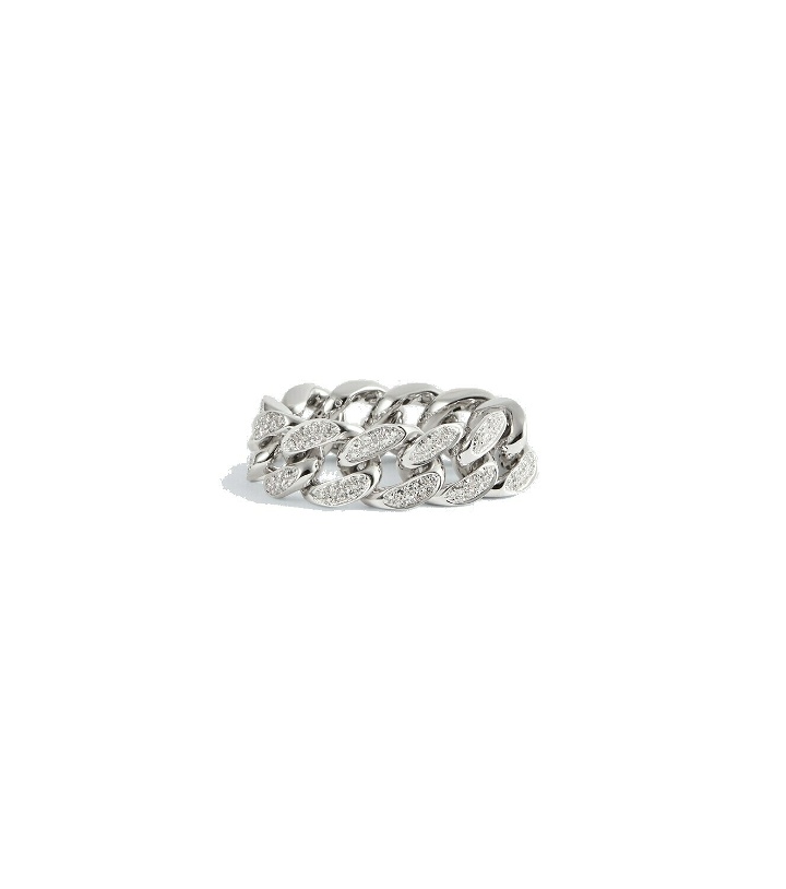 Photo: Shay Jewelry Link 18kt white gold ring with diamonds