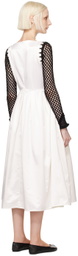 Chopova Lowena White Careen Midi Dress