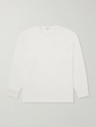 A.PRESSE - Cotton and Cashmere-Blend T-Shirt - White