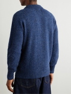 Howlin' - Ghost Pressure Brushed-Wool Polo Shirt - Blue