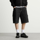 Dime Men's Classic Denim Shorts in Black Washed