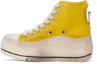 R13 Yellow Kurt High Top sneakers