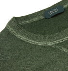 Incotex - Garment-Dyed Virgin Wool Sweater - Men - Green