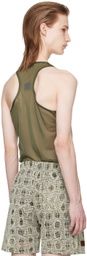 Olly Shinder Green Racerback Tank Top