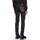 Fendi Blue Forever Fendi Skinny Fit Jeans