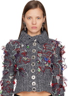 Chopova Lowena Barbed Bug Drop Earrings