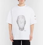 Lanvin - Oversized Printed Cotton-Jersey T-Shirt - Men - White