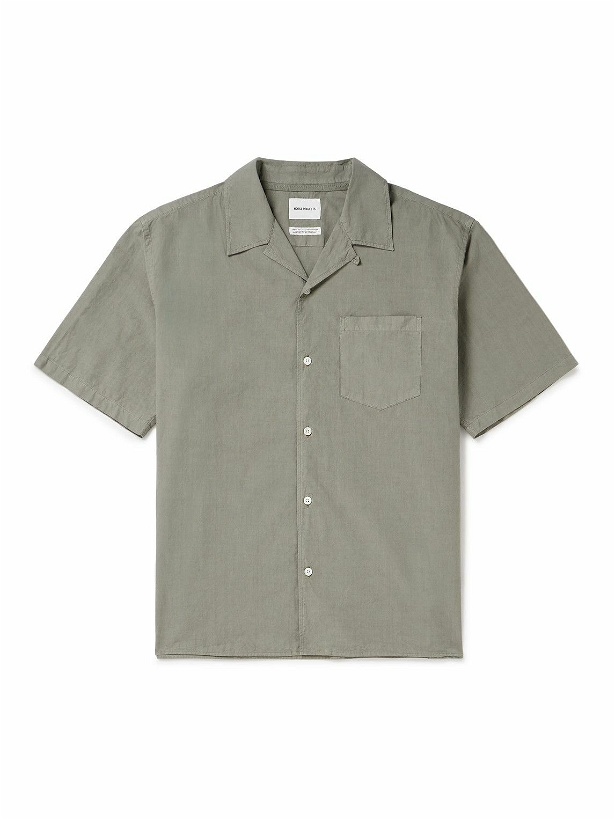 Photo: Norse Projects - Carsten Convertible-Collar Cotton and TENCEL™ Lyocell-Blend Shirt - Gray