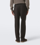 Zegna Pleated wool straight pants