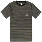 Polar Skate Co. Men's Stripe Pocket T-Shirt in Black/Green