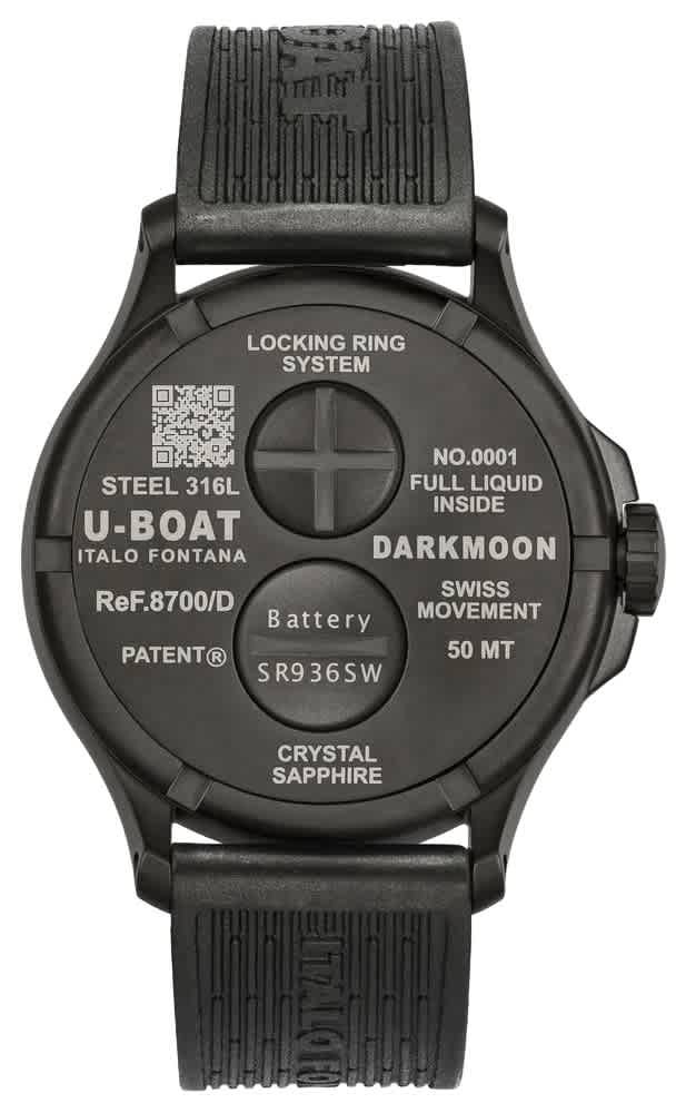 U-Boat Lefty Darkmoon Quartz Blue Dial Mens Watch 8700-D