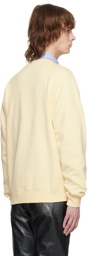 Martine Rose Yellow Embroidered Sweatshirt