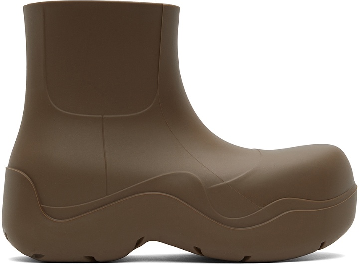 Photo: Bottega Veneta Brown Puddle Boots