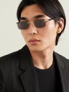MONTBLANC EYEWEAR - Meisterstück Rimless Rectangular-Frame Gold-Tone and Acetate Sunglasses